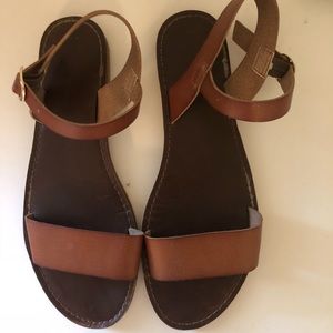 Brown strap sandals